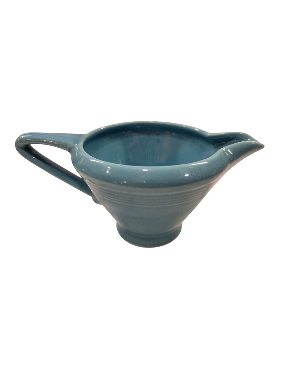 Vintage Homer Laughlin Harlequin Turquoise Creamer Pitcher Pin Pop